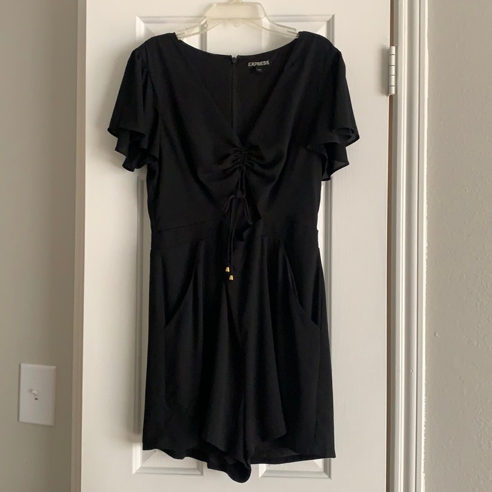 Express Short Sleeve Cutout Romper
